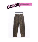leopard wide pants