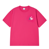 25SS フレンチスクリプトロゴショートスリーブTシャツ ホットピンク