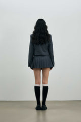 ASTRAL CROP JACKET / CHARCOAL