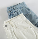 Ruffle Ring Layered Denim Shorts