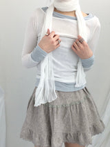 vintage knit lace skirt