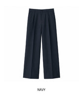 Port One Tuck Bio Cotton Slacks