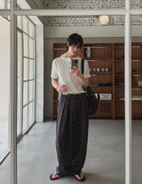 ビキュークロームヘンリーネックショートスリーブTシャツ