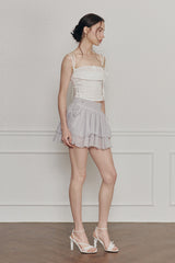 MAGNOLIA FRILL SKIRT grey
