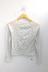 Mini dot ribbed t