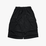 street shape capri shorts_black