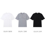 [S/S] プリーツポケットヘンリーネックTシャツ(3color)