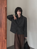 Lemad herringbone wool jacket