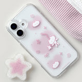 [Gel-hard] ハートキャットフォンケース (Pink) (only case)