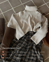 【MADE】 Checked long skirt