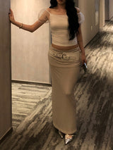 Mash Shirring Sleeveless T