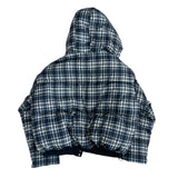 Witty Bulky Check 2-Way Zipper Hood Puffer