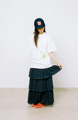 スケッチクロスTシャツ - ホワイト