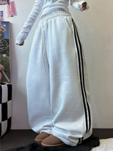TRACK WIDE TAPING BALLOON LONG PANTS 💙🖤🤍3COLOR