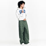 Stars Camouflage Cotton Pants Khaki