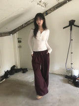 ウールロングスリーブバートンTシャツ