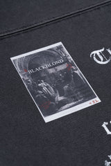 BBD Crushed Faith Pigment Long T-Shirt (Charcoal)