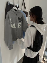 Love me!♥ フードジップアップ (2color)
