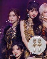 [IVE Leeseo Piercing] Golden Shadow and Ribbon Piercing