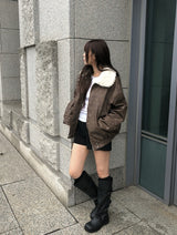 Zelda Vintage Leather Fur Mustang Jumper