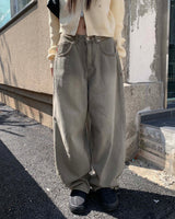 グレービンテージデニムパンツ