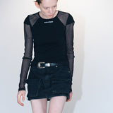 Shimizu pattern tee black