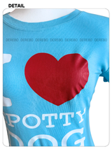 Love Blue Cotton Short Sleeve T-shirt