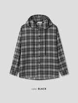 Venny Check Hooded Shirt (3color)