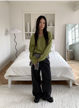 Loosefit v neck knit(8color)