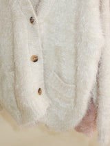 Featheryan Rouge Long Angora Cardigan
