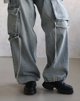 cargo strap jogger & wide jeans