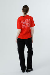 マルチプリンティングTシャツ_RED