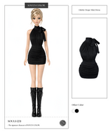 Odette Drape Mini Dress (2color)