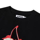 KIRSH X TOKYO ビックチェリークロップTシャツ【ブラック】