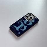BP lettering epoxy case (navy)