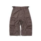 Wanderer cargo bermuda pants / Redish brown