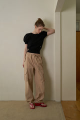 Pocket work pants_beige