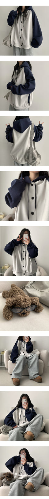 Chel Raglan and Colored Hooded Jumper