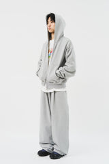 Jeff Cropped Zip Hoodie (3color)