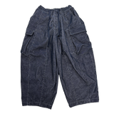 non-faded denim corduroy balloon pt
