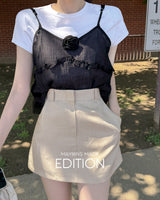 【MADE】H line mini skirt