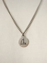 [SEMADE] Sailing Silver Surgical Necklace