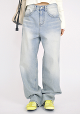 (UNISEX)soft denim pants