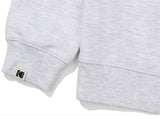 MONOGRAM REGULAR SWEATSHIRT【WHITE MELANGE GREY】