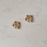 ビンテージフラグメントピアス-金