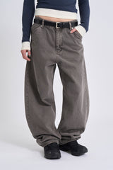 Pigment curved denim pants