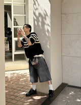 No.0814 stone carpenter denim SHORTS