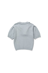Vanilla frill knit_skyblue