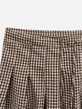 Preppy Vintage Check Skirt (2c)