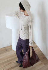 CURVED LINE BOOTCUT PANTS